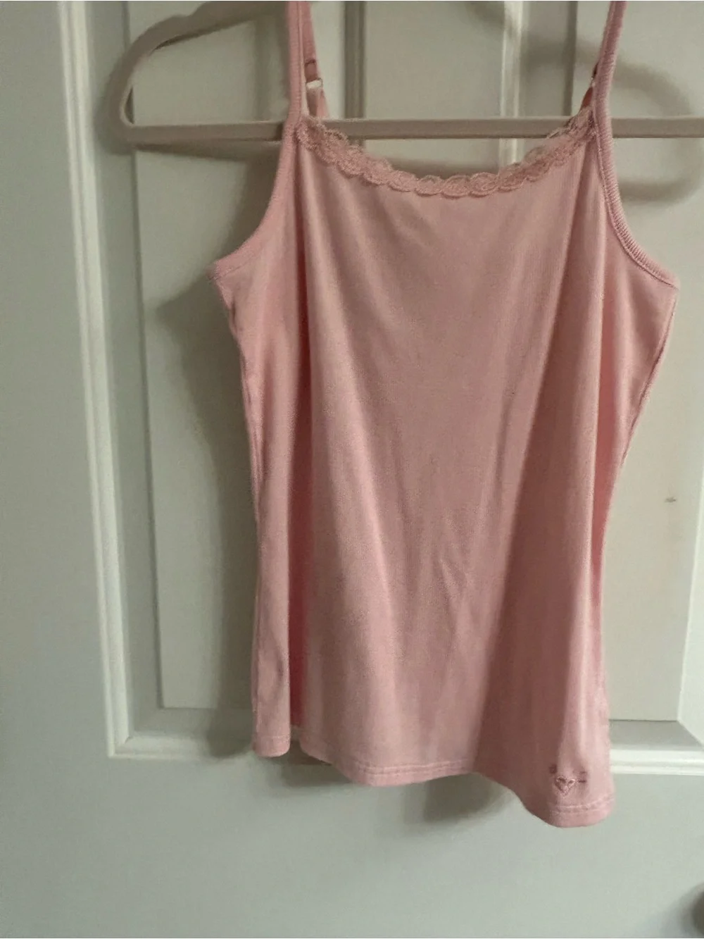 Girls Justice Pink Lace-Trim Camisole Tank